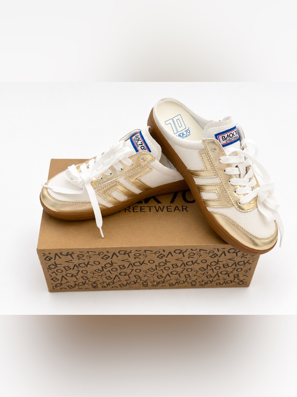 Back 70 Easter sneakers in metallic gold-BRAND NEW
